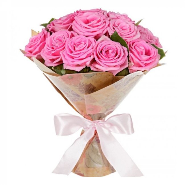 Букет цветов "Букет из розовых роз" Букет цветов "Букет из розовых роз"
